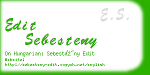 edit sebesteny business card